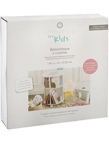 Bibliothèque enfant ronde 8 compartiments ALEX