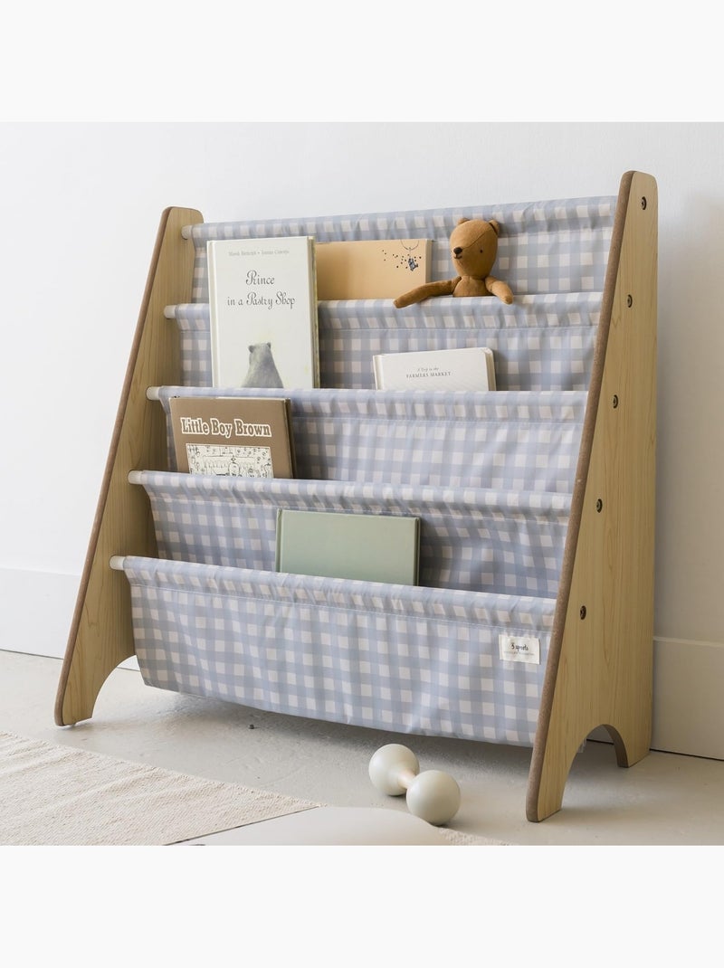 Bibliothèque enfant vichy Bleu - Kiabi