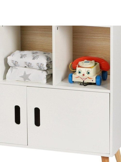 Bibliothèque maison 10 compartiments 2 portes Dream - Kiabi