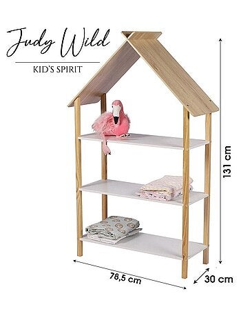 Bibliothèque maison 3 étagères Dream