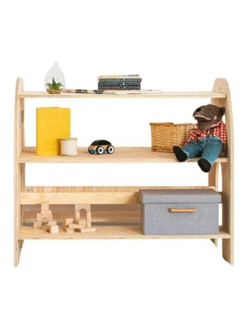 Bibliothèque maison d'enfants MUNDO Bois naturel - Kiabi