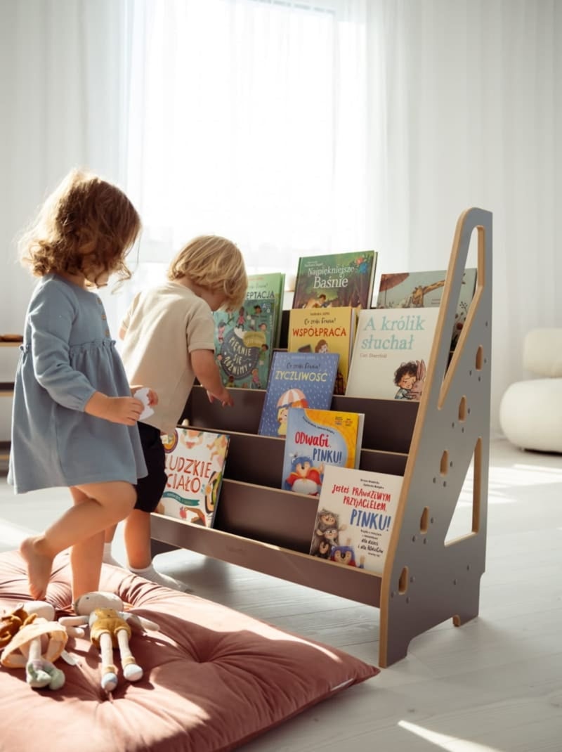 Bibliothèque Maxi Montessori Gris - Kiabi