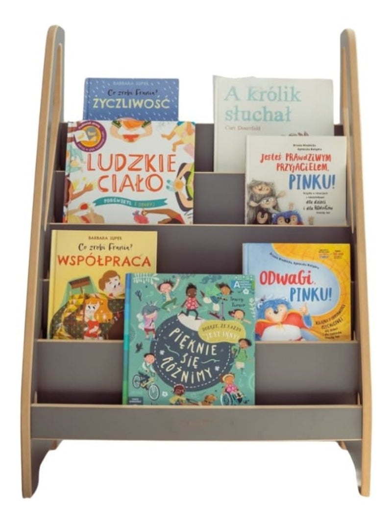Bibliothèque Mini Montessori Gris - Kiabi