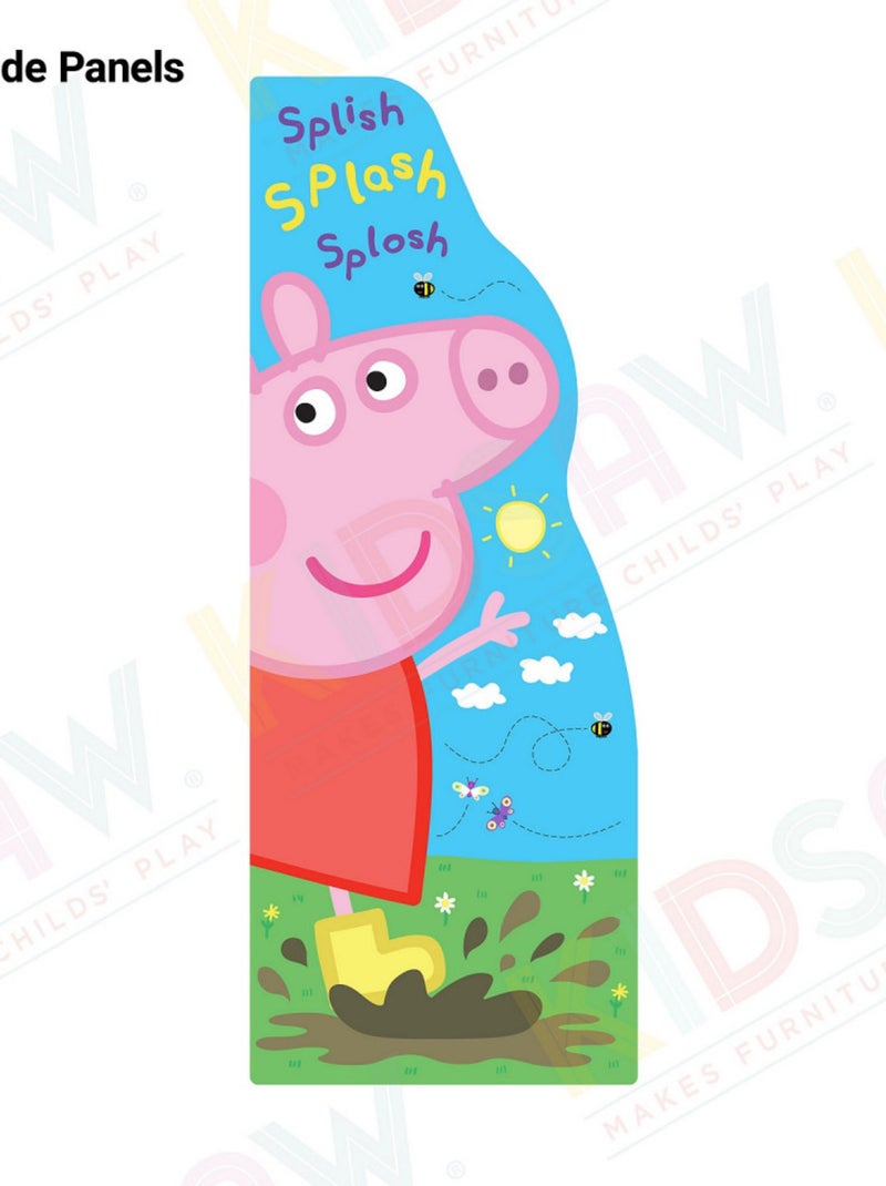 Bibliothèque Peppa Pig joue dans la boue - Haut 60 cm Jaune - Kiabi