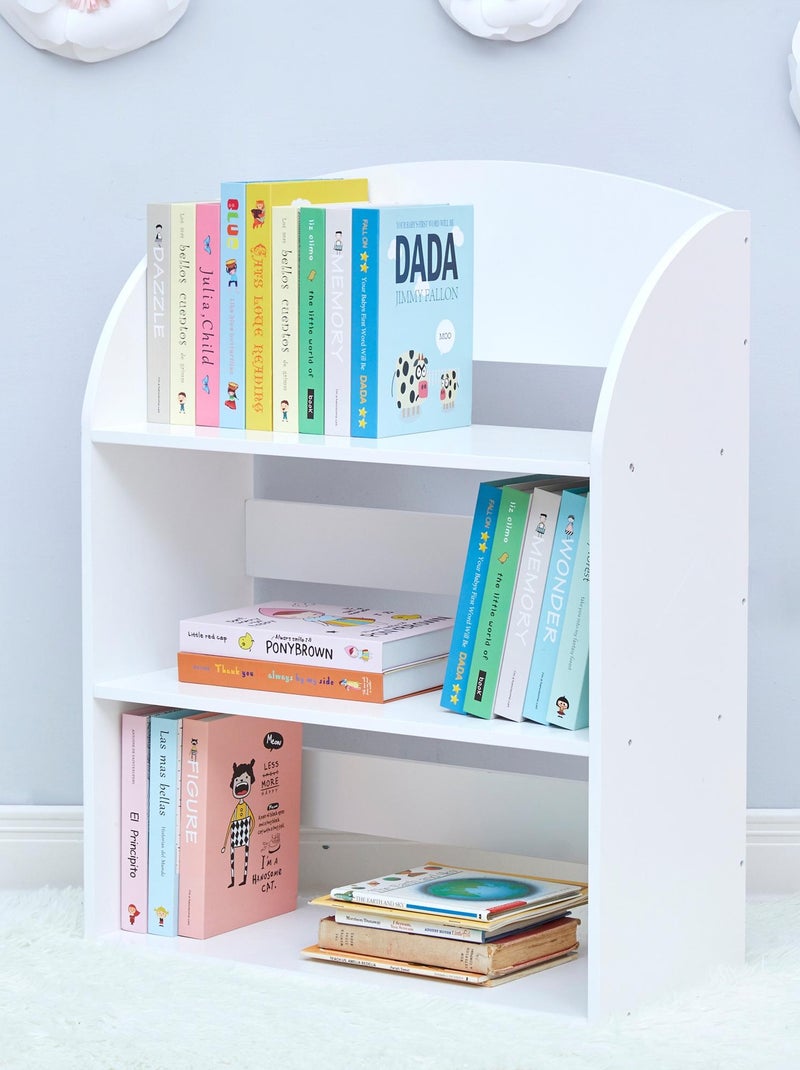 Bibliothèque pour enfants 3 étagères Blanc - Kiabi