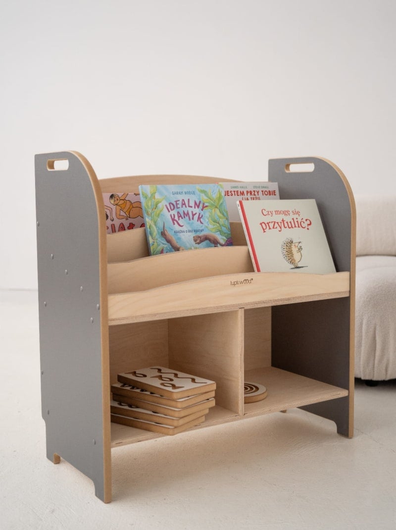 Bibliothèque Smart Montessori Gris - Kiabi