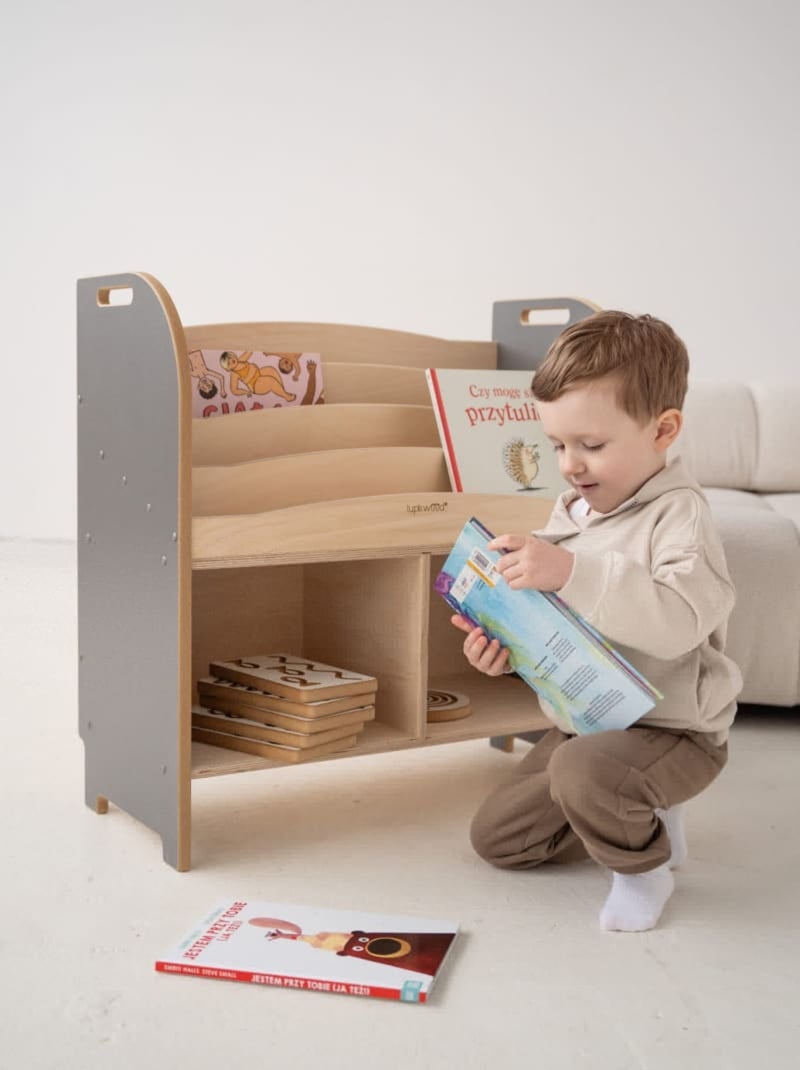 Bibliothèque Smart Montessori Gris - Kiabi