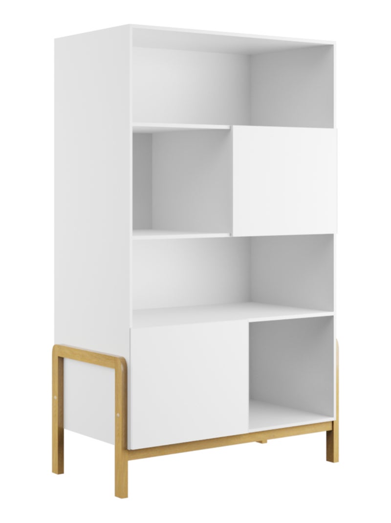 Bibliothèque Victor Blanc Beige - Kiabi