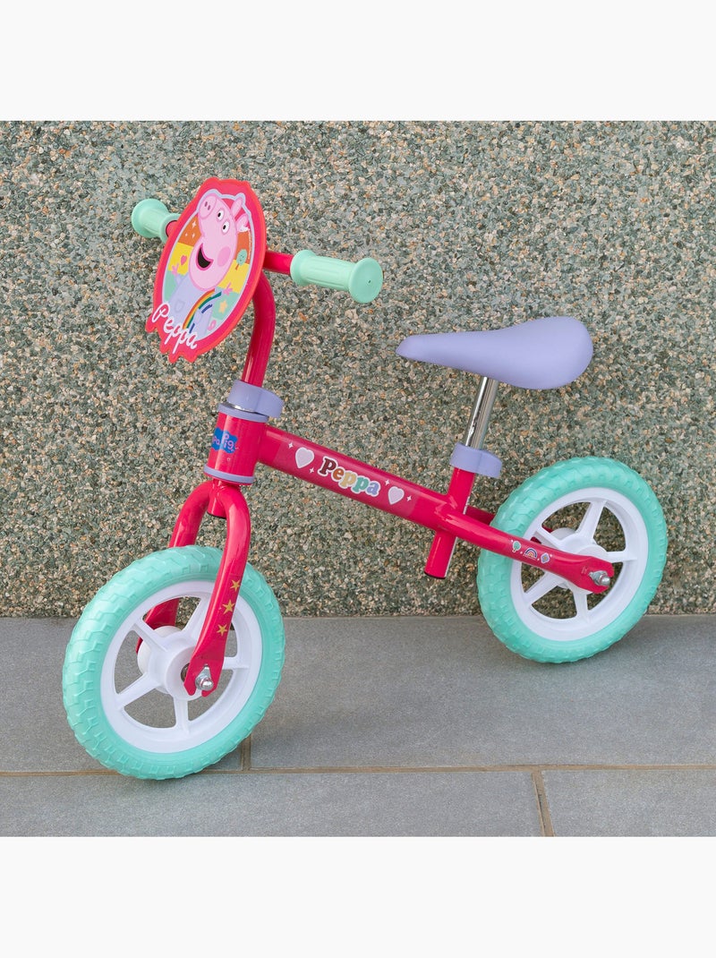 Bicyclette peppa pig sans pédales et réglable en hauteur max. 20 kg N/A - Kiabi