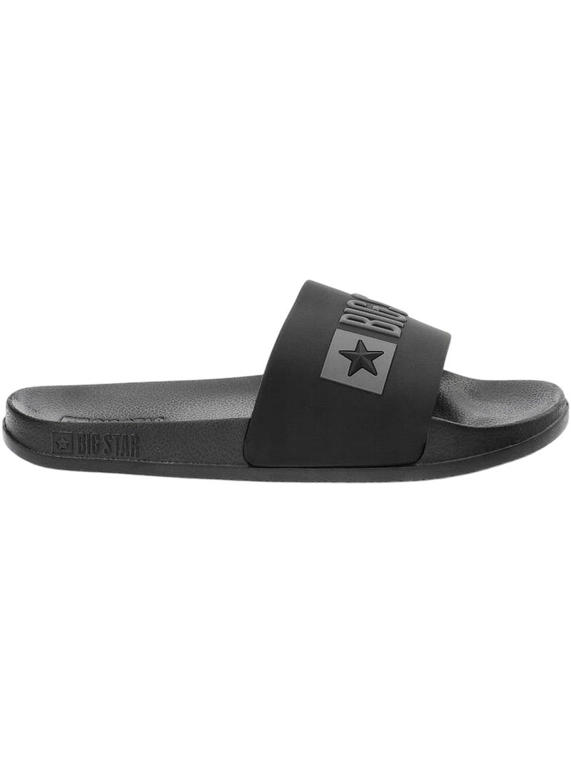 Big Star - Claquettes motif/style logo Noir - Kiabi
