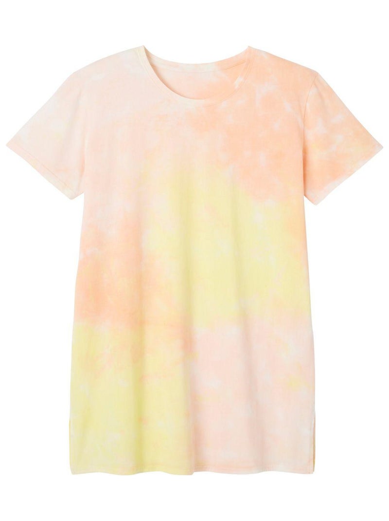 Big tee imprimé tie & dye WOODSTOCK - Camille Cerf & Pomm'Poire Rose - Kiabi