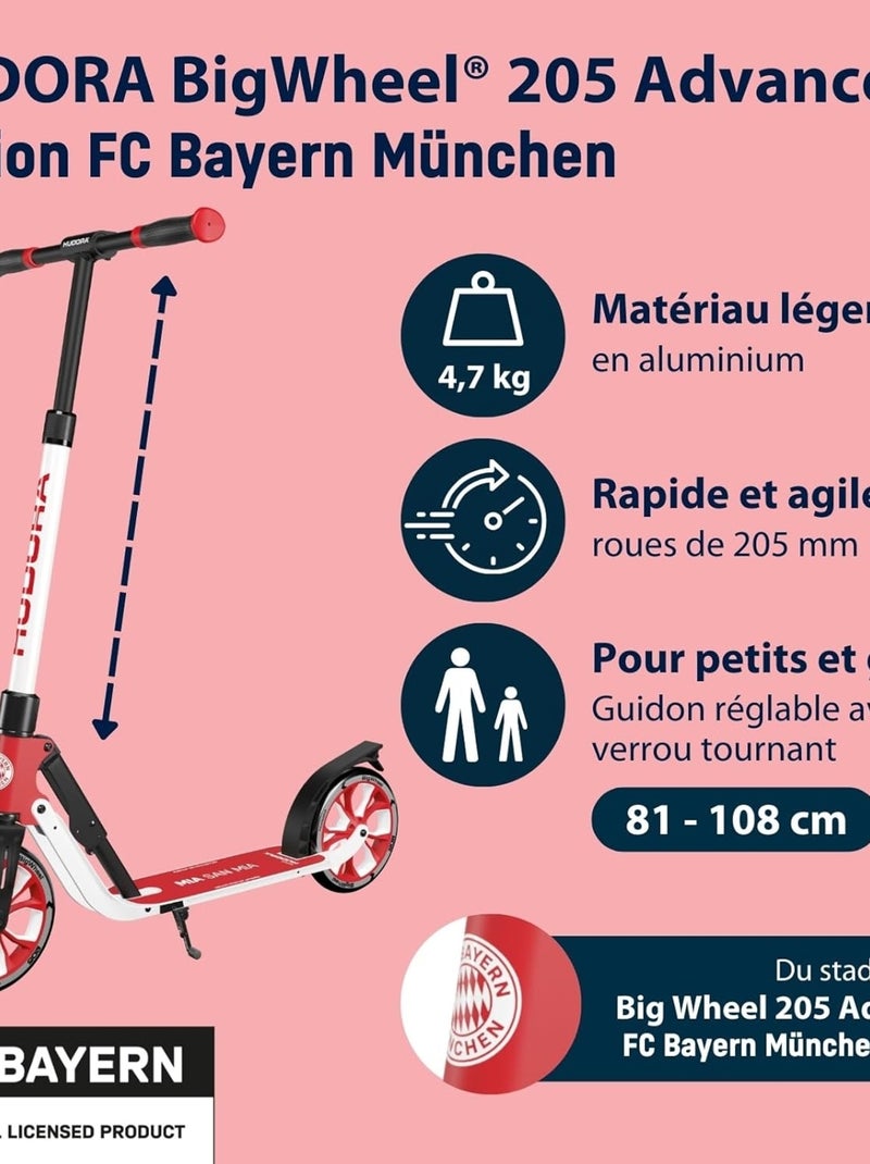Big Wheel 205 Advanced Scooter FC Bayern München Rouge - Kiabi