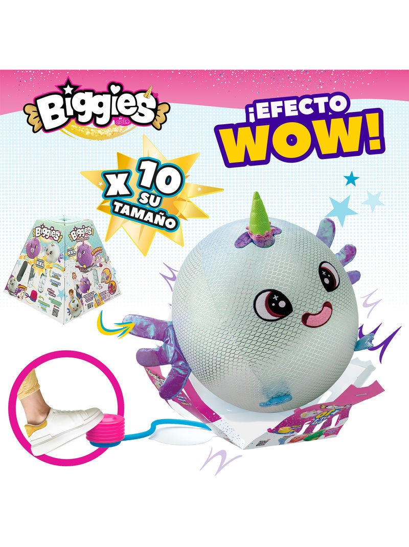 Biggies peluche gonflable xxl ajolote brillante xxl Gris - Kiabi
