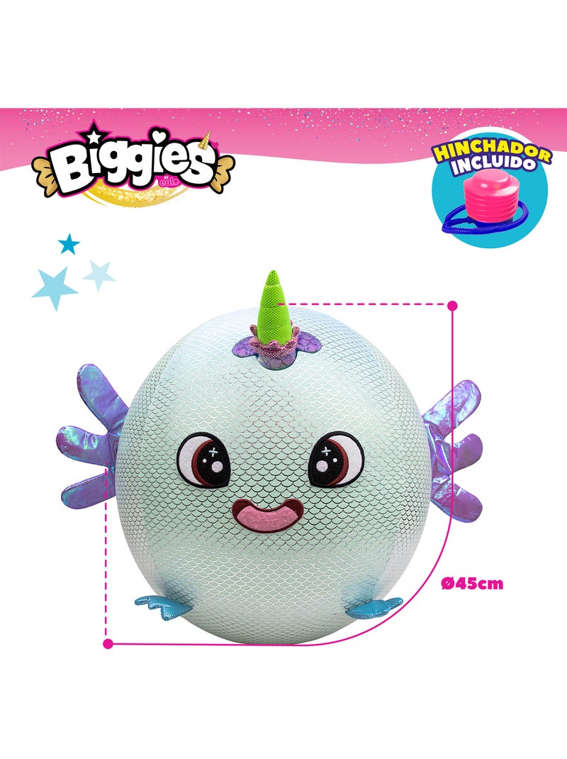 Biggies peluche gonflable xxl ajolote brillante xxl Gris - Kiabi