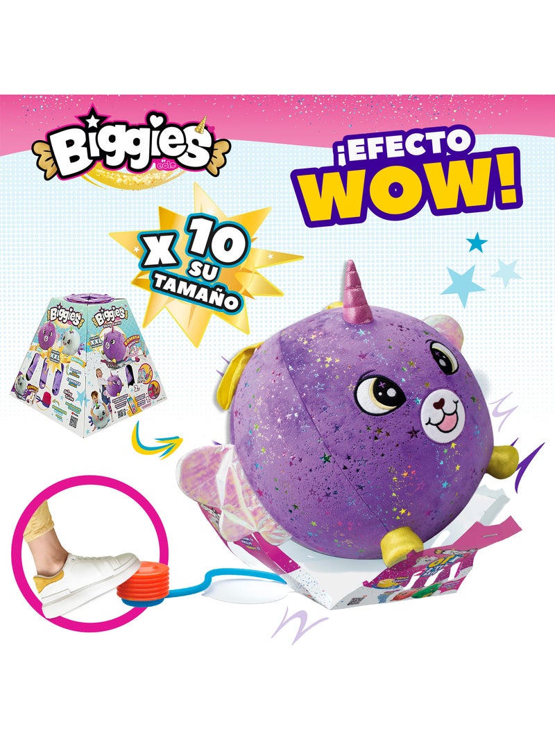Biggies peluche gonflable xxl chien brillant Mauve lilas - Kiabi