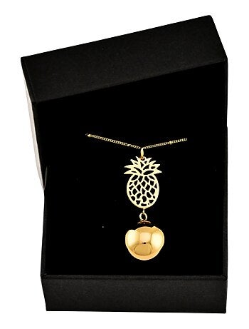 Bijou de grossesse Bola avec chaîne - Ananas Or