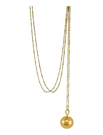 Bijou de grossesse Bola avec chaîne - Classique Or Rose