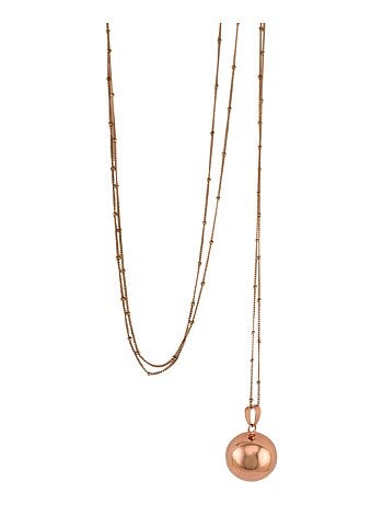 Bijou de grossesse Bola avec chaîne - Classique Or Rose