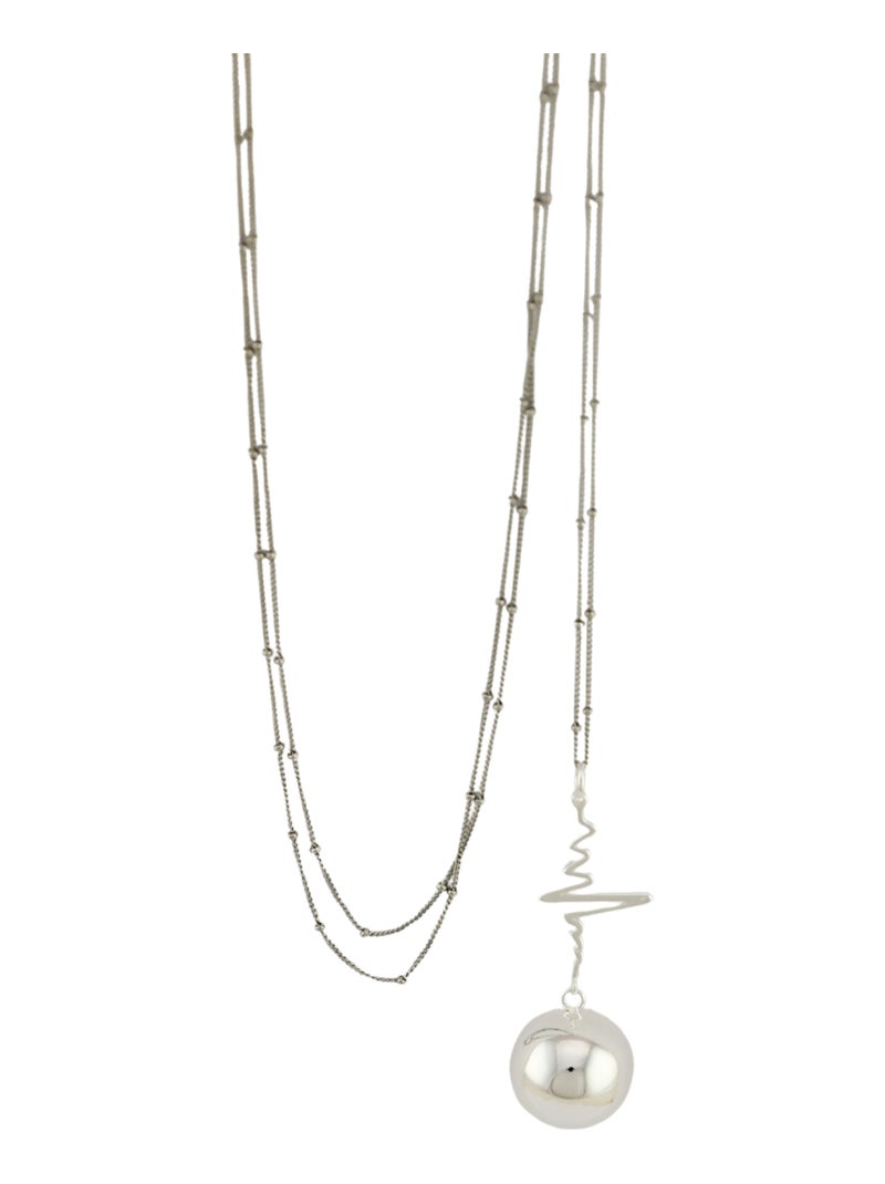 Bijou de grossesse Bola avec chaîne - Spirales Argent Argent - Kiabi