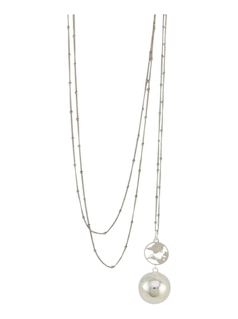 Bijou de grossesse Bola avec chaîne - Terre Argent Argent - Kiabi