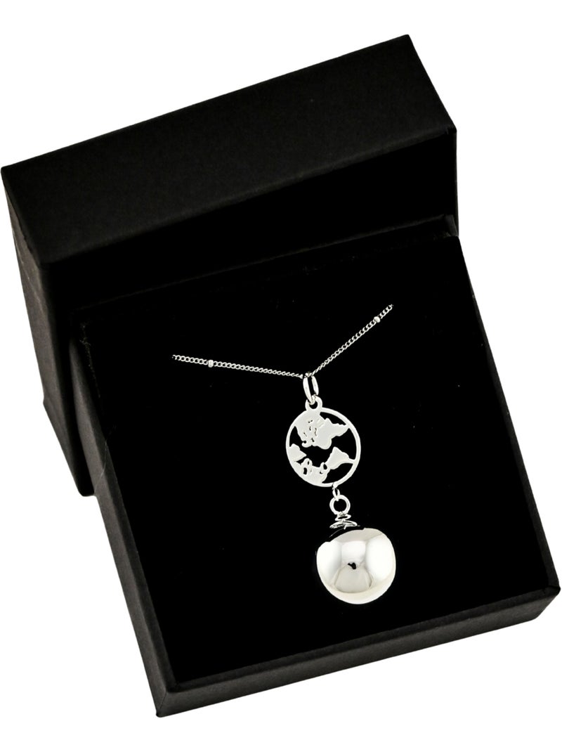 Bijou de grossesse Bola avec chaîne - Terre Argent Argent - Kiabi