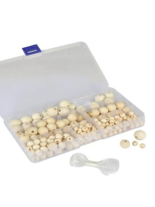 Bijouterie créative 220 perles en bois rondes