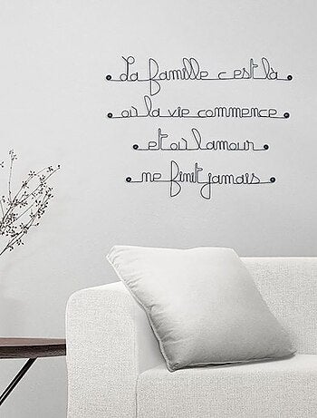 Bijoux de mur - La famille c'est là où la vie commence