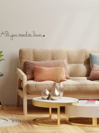 Bijoux de mur - Message fil de fer -  All you need is love