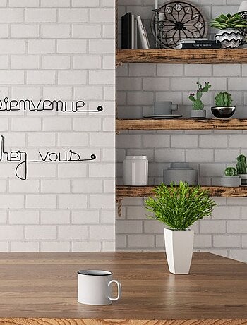 Bijoux de mur - Message fil de fer - Bienvenue chez vous