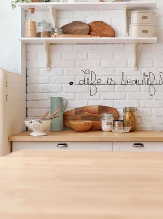 Bijoux de mur - Message fil de fer -  Life is beautiful