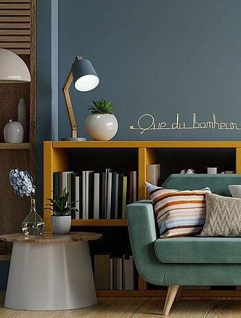 Bijoux de mur - Message fil de fer - Que du bonheur