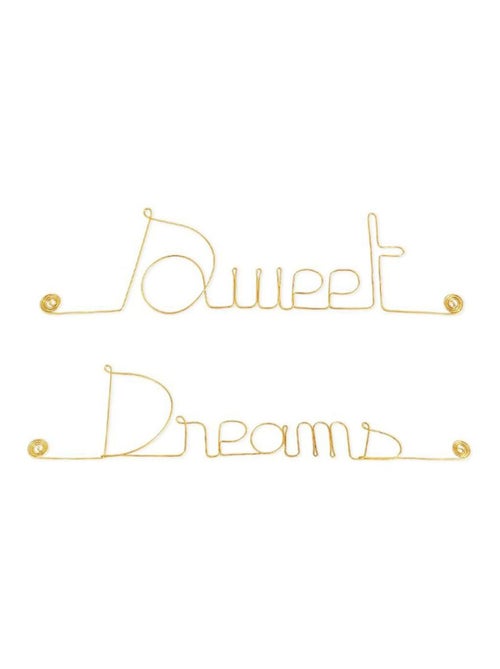 Bijoux de mur - Message fil de fer -  Sweet Dreams - Kiabi