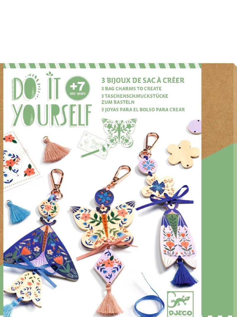 Bijoux de sac à créer : Butterflies N/A - Kiabi