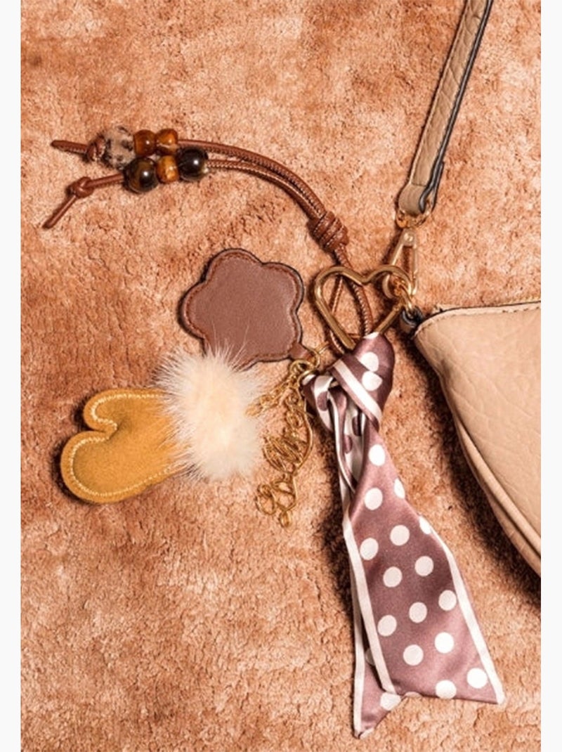 Bijoux de sac lollipops tissalia Marron - Kiabi