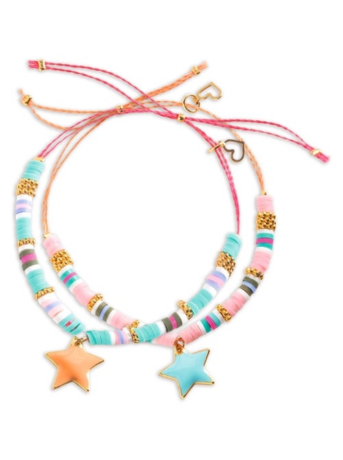 Bijoux duo bracelets Heishi étoiles - Kiabi