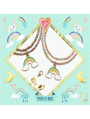 Bijoux duo bracelets Kumihimo Arc-en-ciel You & Me