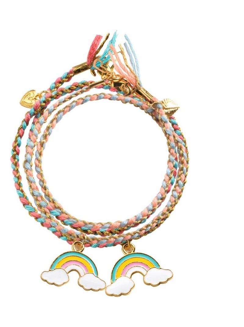 Bijoux duo bracelets Kumihimo Arc-en-ciel You & Me N/A - Kiabi