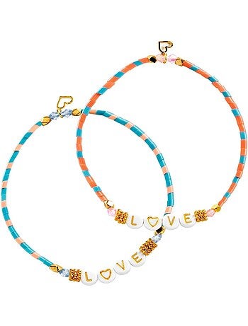 Bijoux duo bracelets Lettres You & Me