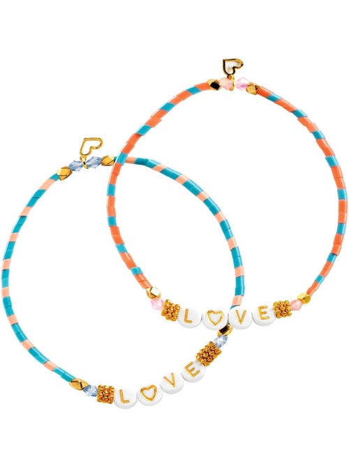 Bijoux duo bracelets Lettres You & Me - Kiabi