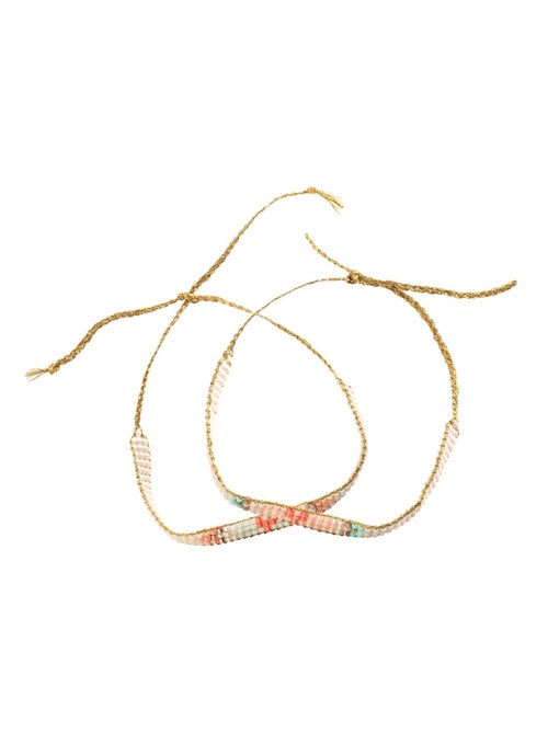Bijoux duo bracelets Miyuki et Coeurs - Kiabi