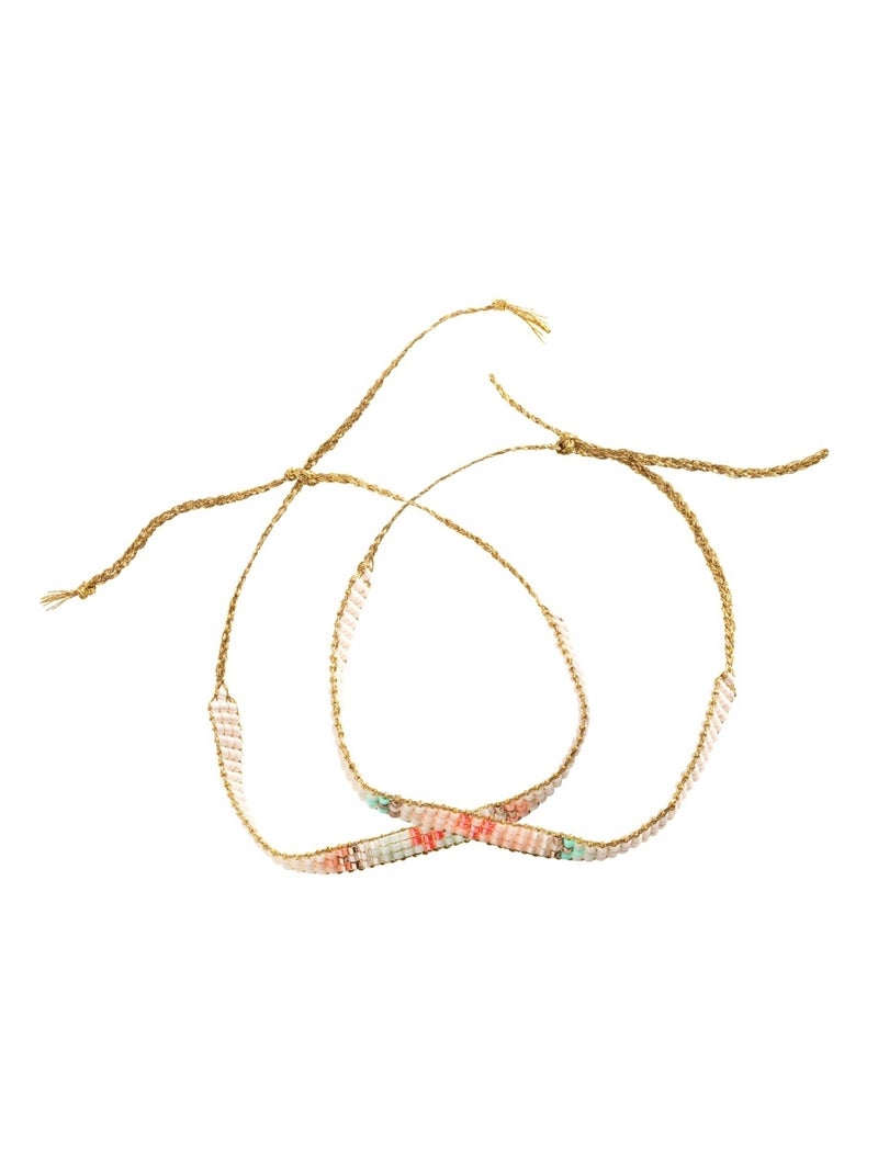 Bijoux duo bracelets Miyuki et Coeurs N/A - Kiabi