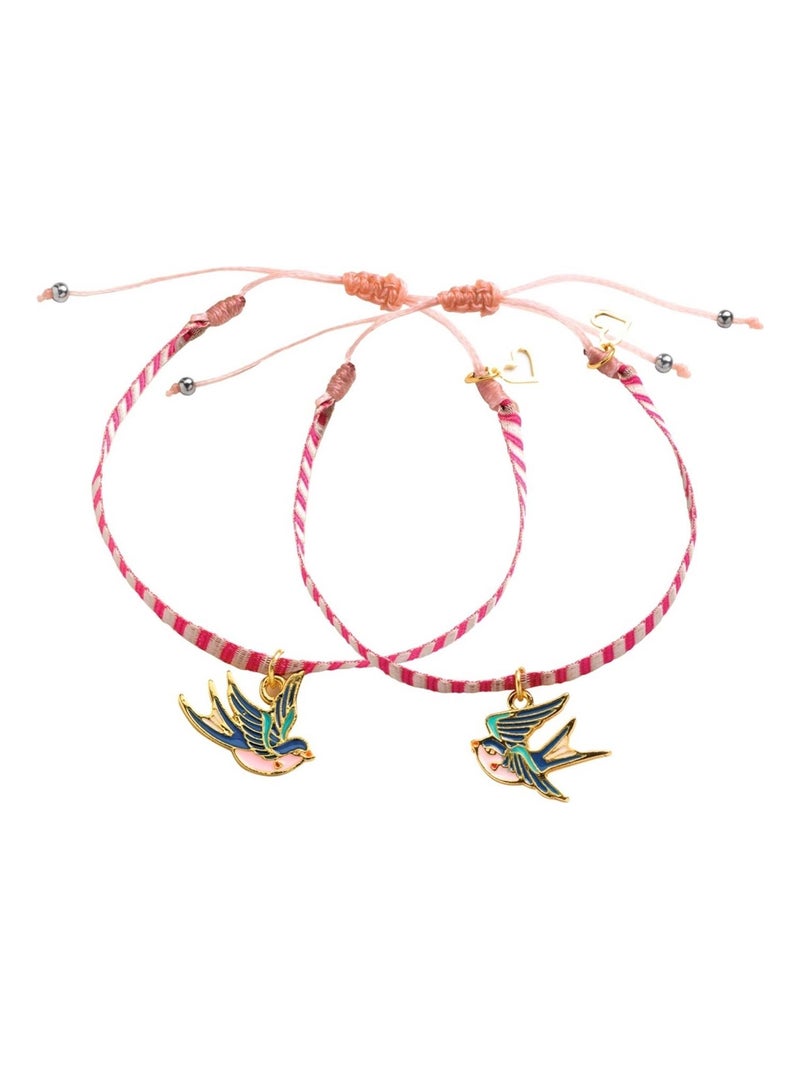 Bijoux duo bracelets rubans Oiseaux You & Me N/A - Kiabi