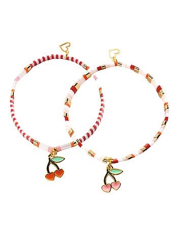 Bijoux duo bracelets Tila et Cerises