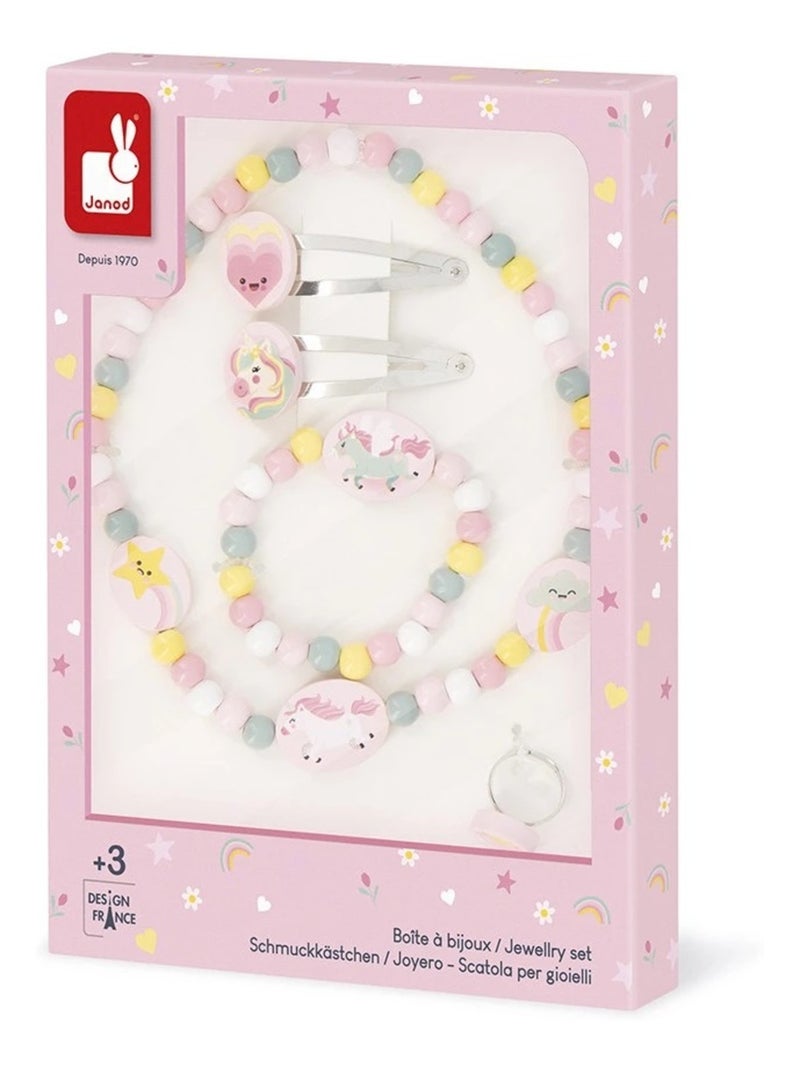 Bijoux en bois Licorne Rose - Kiabi