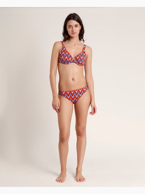 Bikini à armatures ADMAS Ethnic Waves pour femme - Kiabi