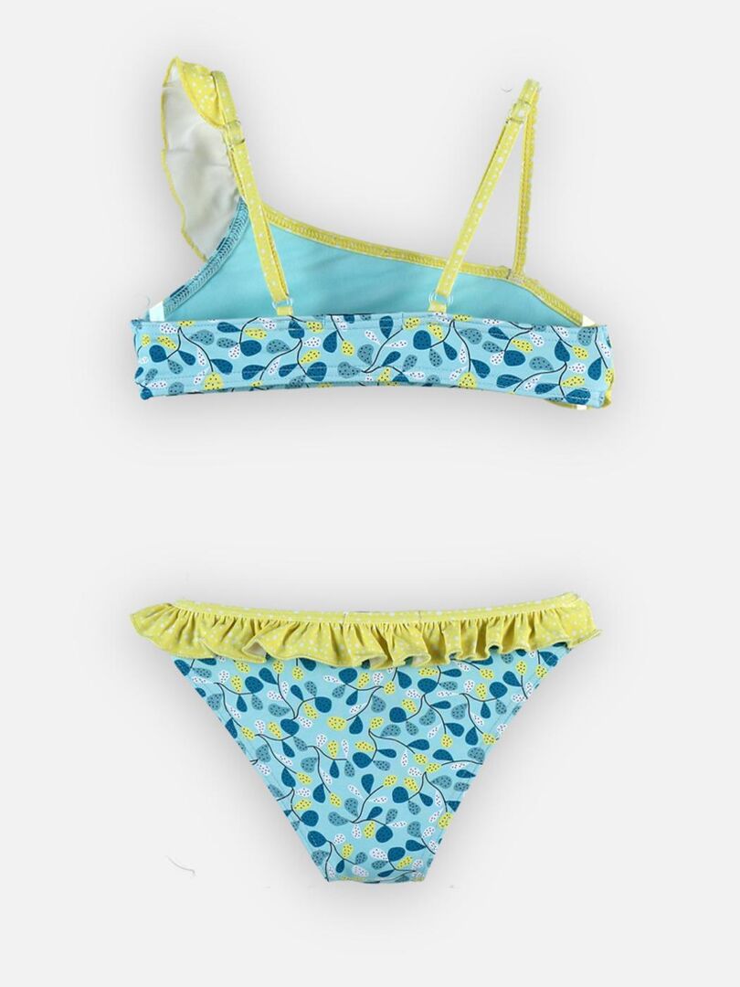 Bikini à imprimés, aqua/citron - Archimède Bleu - Kiabi