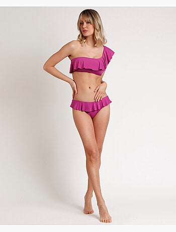 Bikini asymétrique à volants pour femme ADMAS