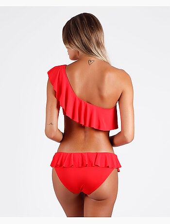 Bikini asymétrique à volants pour femme ADMAS
