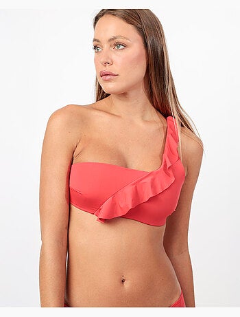 Bikini asymétrique rouge passion pour femme ADMAS