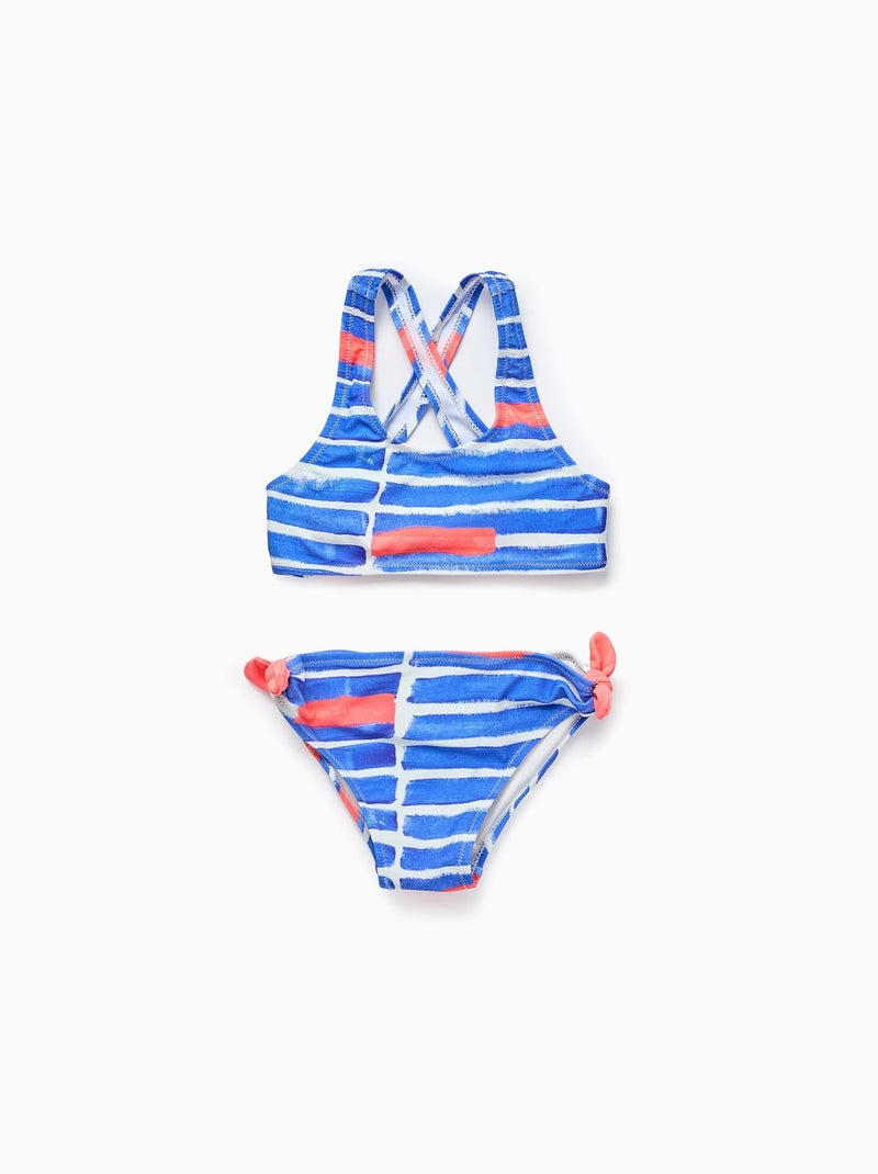 Bikini avec des nœuds décoratifs Bleu - Kiabi